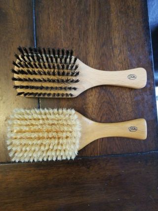Two Vintage Wood Handle Fuller Brushes,  Boar 