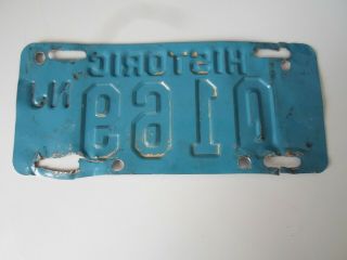 Jersey Historic Motorcycle Plate 2