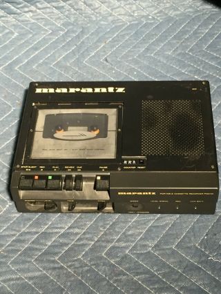 Marantz Portable Cassette Recorder Model Pmd101 Pmd101u -