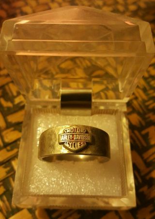 Harley Davidson Sterling Silver Ring With Hallmark & 925 - Womens Size 10