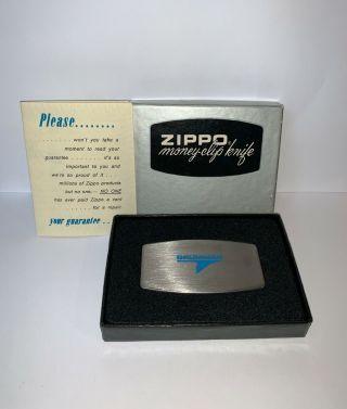 Grumman Money Clip / Knife / File Made By Zippo Circa 1979