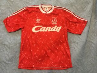 Liverpool 1989 - 90 Home Shirt Adidas Large