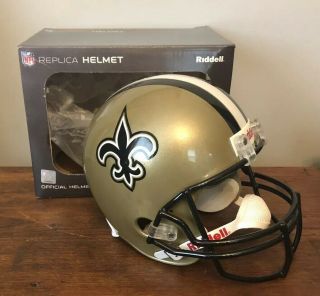 Orleans Saints Football Helmet Full Size Riddell