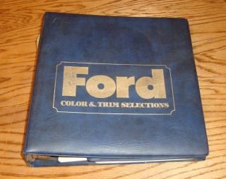 1982 Ford Car & Truck Color & Trim Selections Dealer Showroom Book Album 82