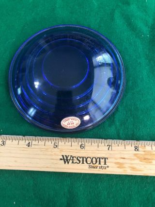 Vtg Antique Lunar White Lens Rr Kopp Glass 5 L 3 1/2 L (rt671)