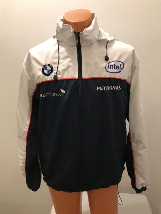 Bmw Sauber F1 Team Petronas Intel Racing Windbreaker Hoodie Jacket X - Large