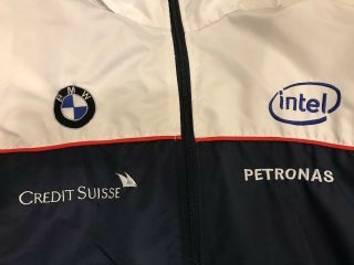 BMW Sauber F1 Team Petronas Intel Racing Windbreaker Hoodie Jacket X - Large 2