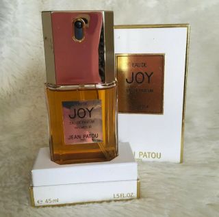 Vintage Jean Patou Paris Joy Eau De Toilette 1.  5 Oz Full Perfume Spray France