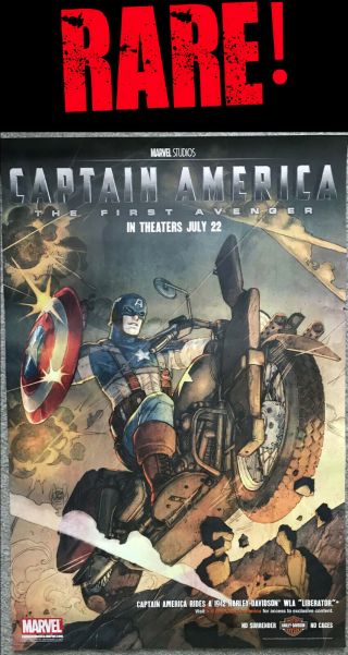 Harley Davidson Captain America Poster Marvel Avengers Thor Iron Man Hulk Kubert