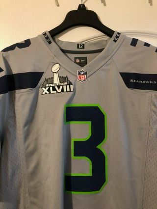 Russell Wilson Seattle Seahawks Nike Bowl Jersey Large $120 Retail