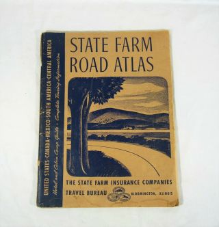 State Farm Road Atlas 1941 United States Canada Mexico South & Central America