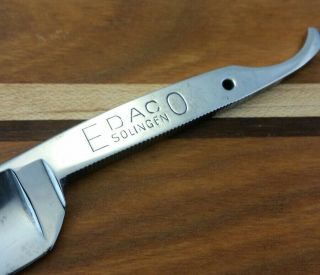 Vintage Edaco Solingen Straight Razor 5/8 Blade Only Etched 3