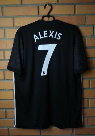 Manchester United Away Football Shirt 7 Alexis 2017 - 2018 Jersey Size Xl Adidas