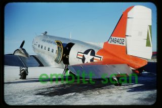 Slide,  Usaf Douglas C - 47b Skytrain In Alaska,  1950s