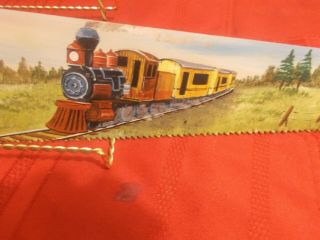 Hand Painted Signed Train on a Hand Saw 22 1/2 