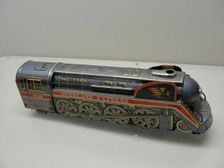 Vintage Overland Express 3140 Tin Train Made In Japan Locomotive
