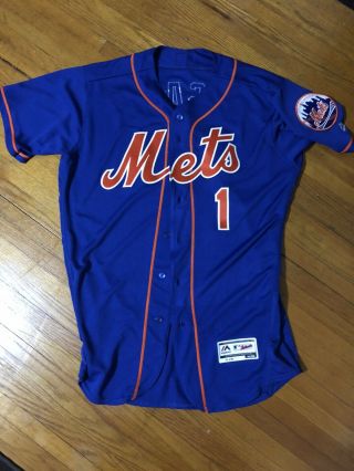 Mlb Mets Amed Rosario Jersey Majestic Flex Base - Size 44 - 100 Authentic
