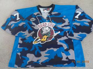 Kerry Toporowski Quad City Mallards Game Issued Jersey - 500,  Penalty Minutes