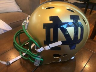 Custom Full Size Notre Dame Football Helmet W/custom Facemask