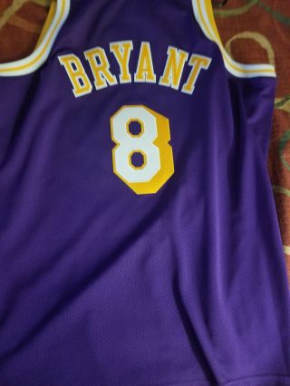 100 Authentic Kobe Bryant Mitchell & Ness Nba Lakers 96 97 Jersey Size 48 Xl