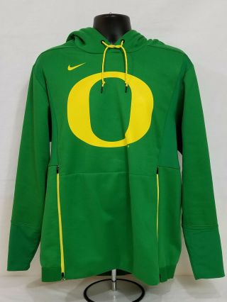 2018 Oregon Ducks Football Team Issued Nike Travel Hoodie Jacket Men 
