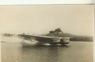 Very Rare Photograph Of A Savoia - Marchetti Flying Boat