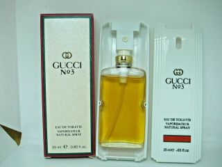 Gucci No 3 25 Ml 0.  8 Oz Eau De Toilette Edt Parfum 19dec70 - T