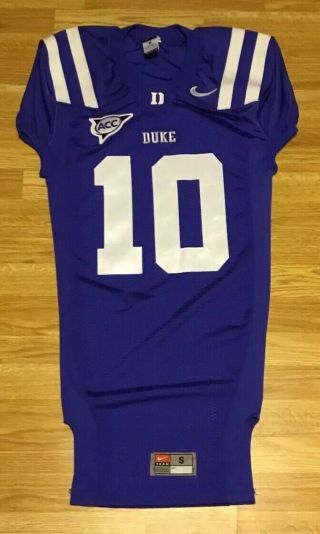 Nike Authentic Duke Blue Devils 10 Acc Jersey Size Small