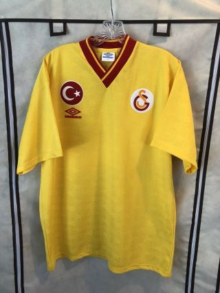 Galatasaray 1992 Home Soccer Jersey Large Umbro