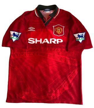 Manchester United Home Football Shirt 1994 - 1995 - 1996 / 24 Beckham