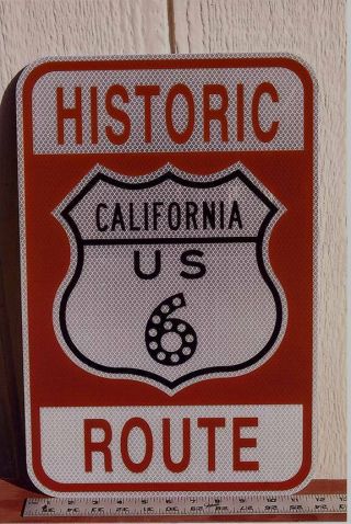 Historic California U.  S.  Route 6 Urban Street Sign