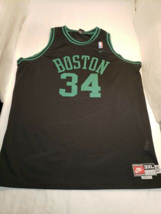 Nba Nike Rewind Boston Celtics Paul Pierce Jersey Mens Large Sewn 34 Black 3xl