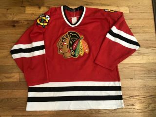 Vintage Chicago Blackhawks Bobby Hull Ccm Red Stitched Hockey Jersey Men’s Xl