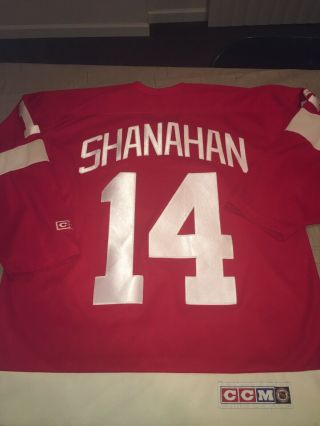 Ccm Adult Large Brendan Shanahan Detroit Red Wings Hockey Jersey Red Nhl