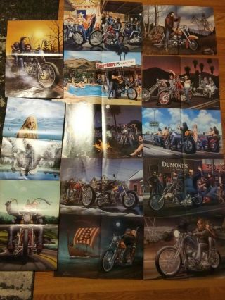 13 Dave Mann Posters From Easyriders Magazines