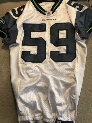 Atkins Seattle Seahawks Team Issued Pro Cut Game Jersey Size 46