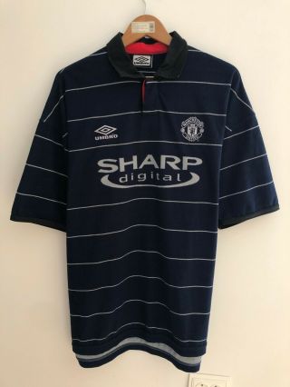 Manchester United 1999/2000 Away Football Soccer Shirt Jersey Camiseta Umbro