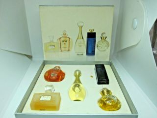 Christian Dior 2 X 5 Ml Mini Edp & 3 X 5 Ml Mini Edt Perfume Set Eb131