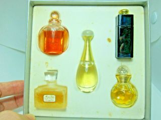 Christian Dior 2 x 5 ml mini EDP & 3 x 5 ml mini EDT perfume set EB131 2