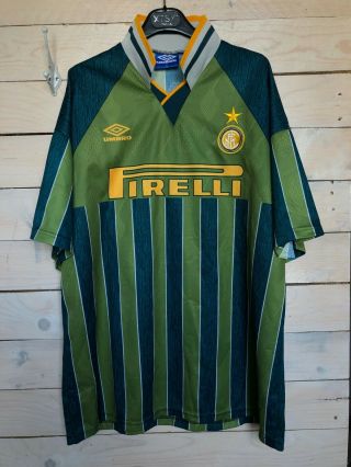Inter Milan 1995 - 1996 Away Football Soccer Shirt Jersey Umbro