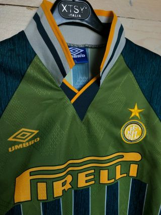Inter Milan 1995 - 1996 away football soccer shirt jersey umbro 3