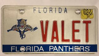 License Plate Florida Panthers Nhl Hockey Valet Vanity Personalized February