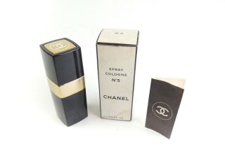 Chanel No.  5 Spray Cologne Vintage Full Bottle 1.  5 Oz W/box,  Insert