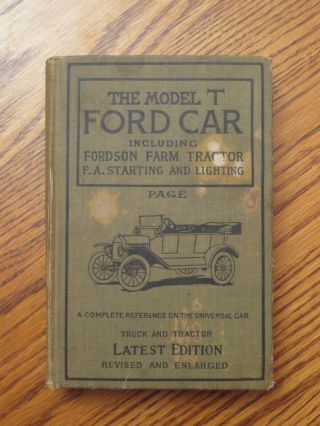 The Model T Ford Car Construction Operation Repair 1924 Victor Page Fordson