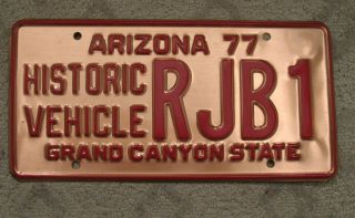 A71 - Arizona Solid Copper Historic Vehicle License Plate Rjb1,