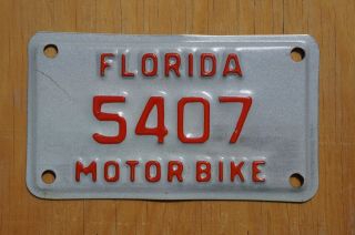 Florida MOTORBIKE Motorcycle License Plate 2
