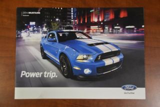 2014 Ford Mustang Gt / Shelby " Power Trip " Sales Advertising Brochure