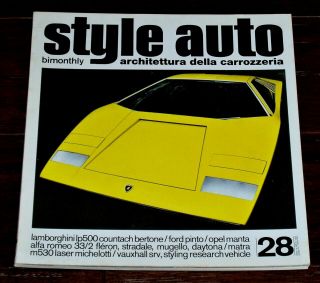 Style Auto 28 Architettura Della Carrozzeria - Softbound 1971 - English Ed