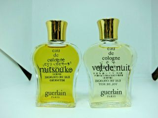 Guerlain Mitsouko & Vol De Nuit 2 X 15 Ml Cologne Edc Perfume Set 19dec71 - T