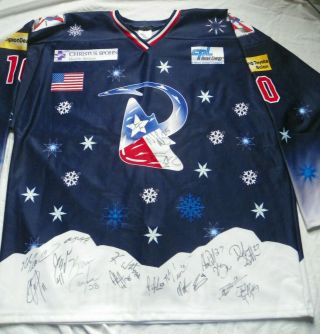 Chl Corpus Christi Rayz 10 Tuomi Holiday Hockey Jersey Autographed Game Worn